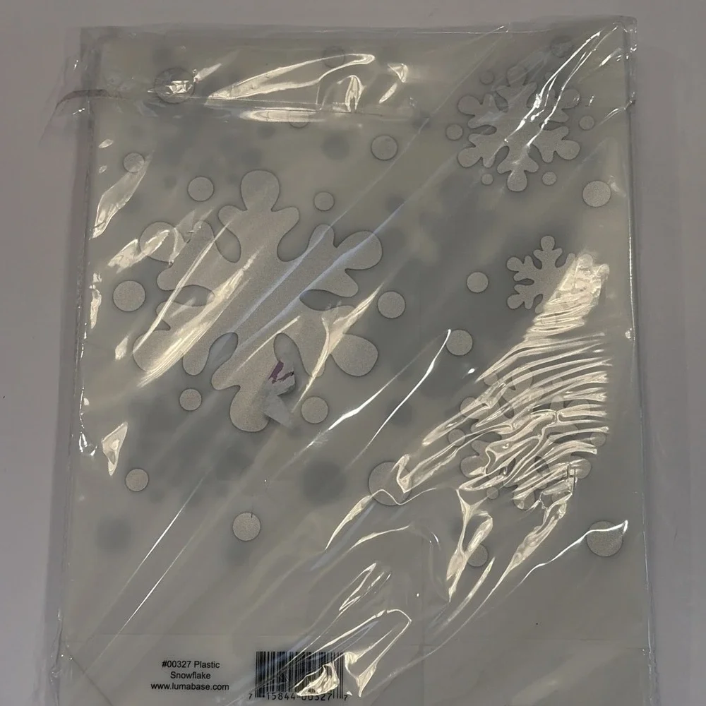 LumaBase Plastic Luminaria Lanterns, 12 Count (Pack of‎ 1), Snowflake